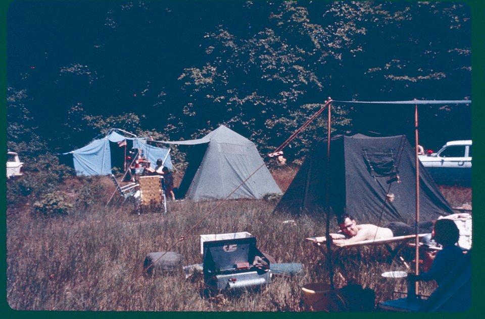 Tent Camping in Meadow -2